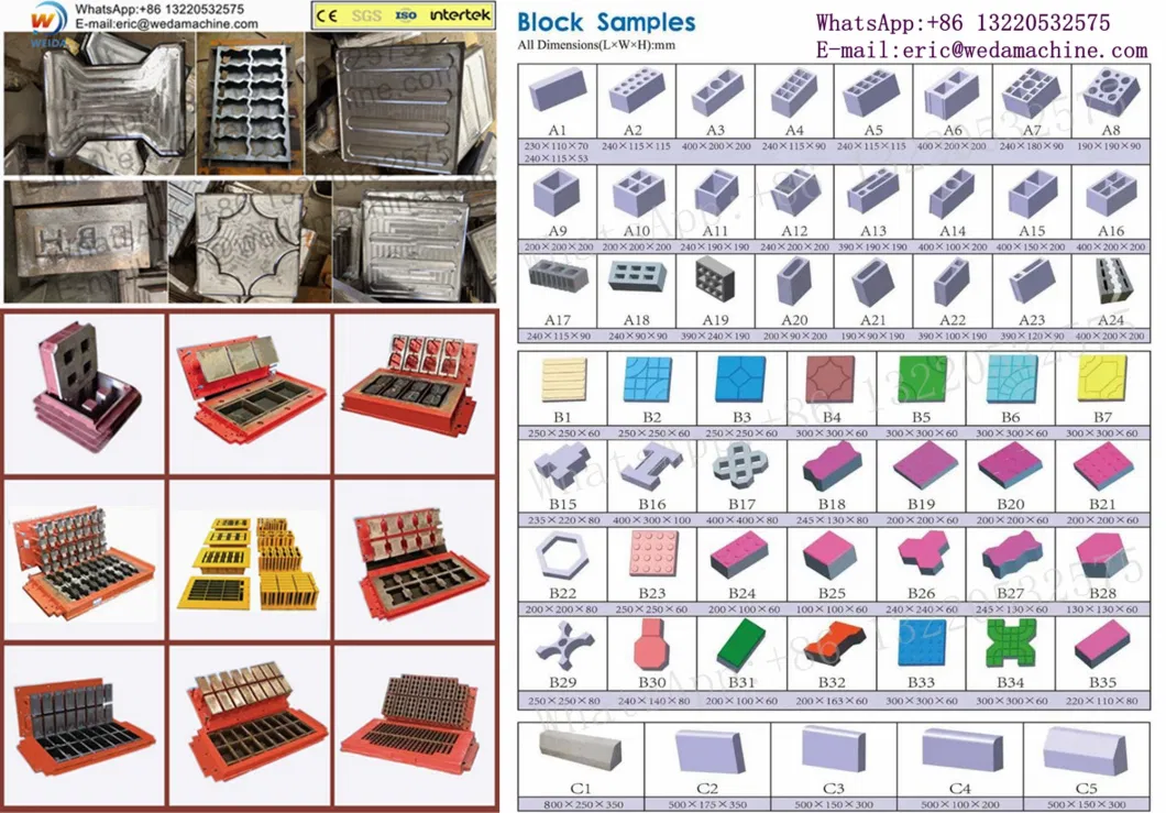 Manufacturer Supply Qt4-28 Small Egg Laying Mobile Sand Fly Ash Hollow Paving Curbstone Solid Cement Concrete Brick Making Machine with Block Mould for House