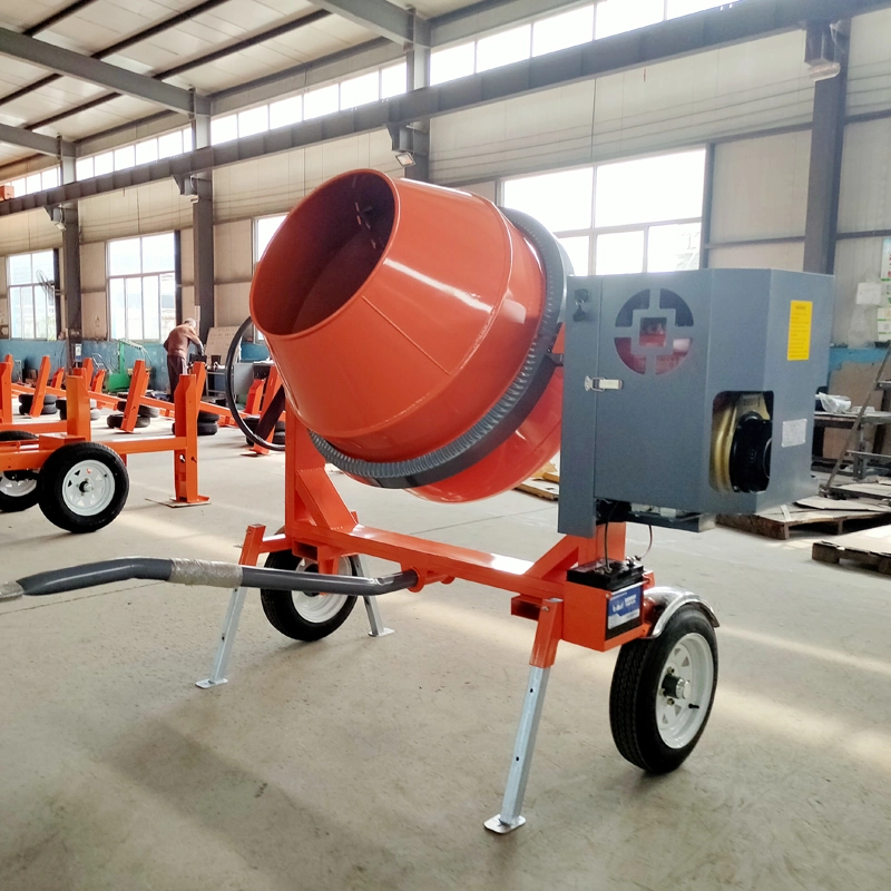 Large Concrete Mixer 400 Litres Concrete Pan Mixer Australia Mobile Cement Mixer with Diesel Engine